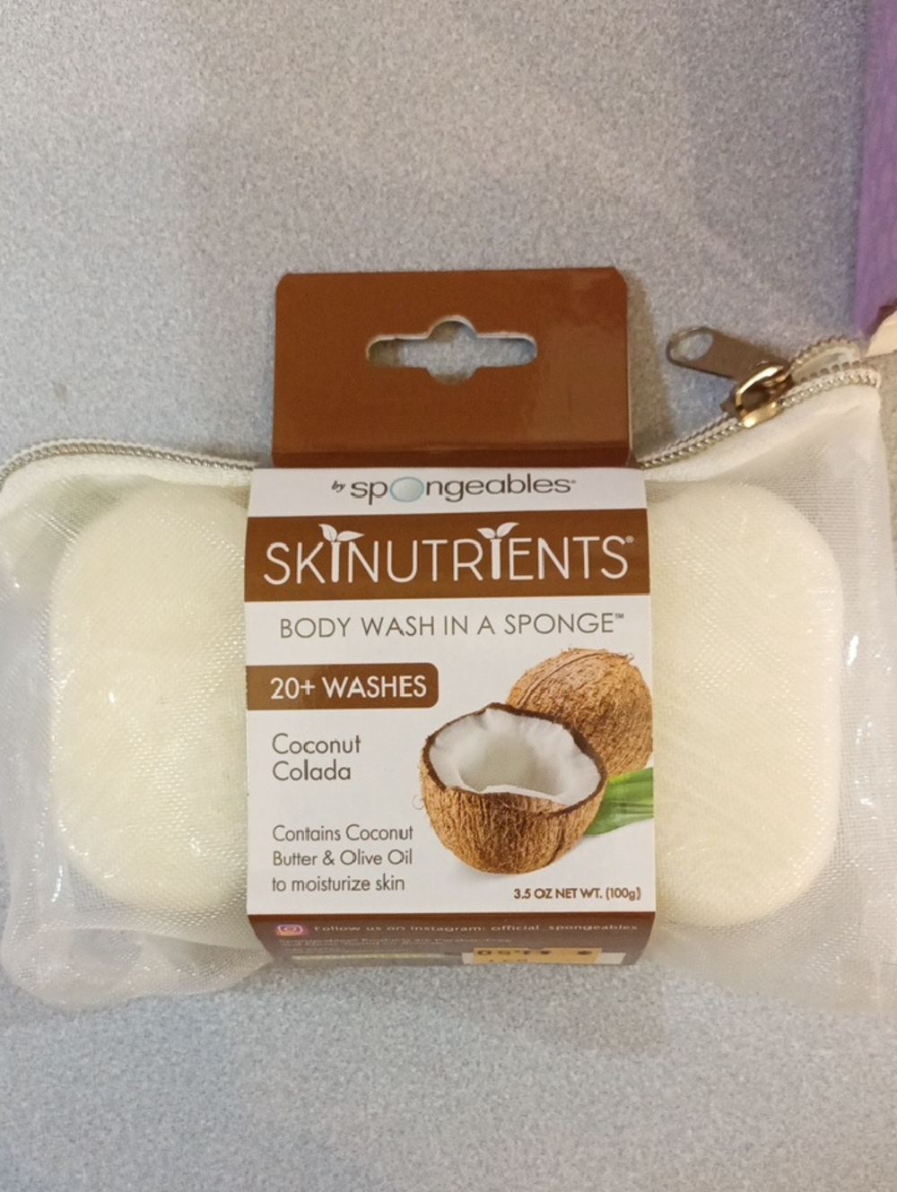 Spongeables Skinutrients Coconut COLADA